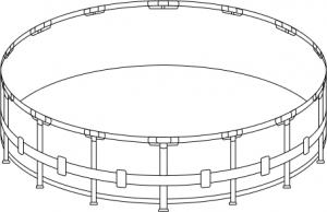 Каркас бассейна Intex  Ultra Frame 549x132см